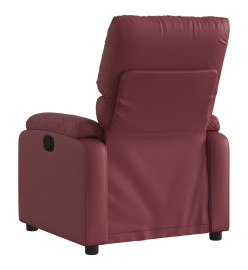 Fauteuil inclinable Rouge bordeaux Similicuir