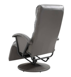 Fauteuil inclinable TV Gris Similicuir