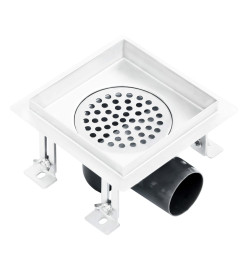 Drain de douche 15x15 cm Acier inoxydable