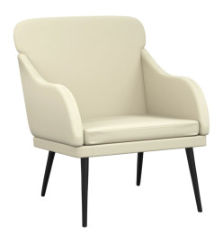 Fauteuil Crème 63x76x80 cm Similicuir