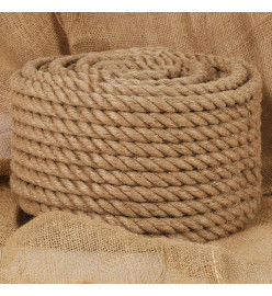 Corde de jute 50 m de long 24 mm d'épaisseur