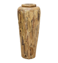 Vase de décoration 40 x 100 cm Bois de teck solide