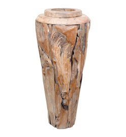 Vase de décoration 40 x 100 cm Bois de teck solide