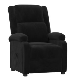 Fauteuil inclinable noir velours