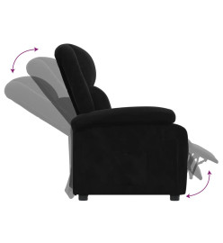 Fauteuil inclinable noir velours