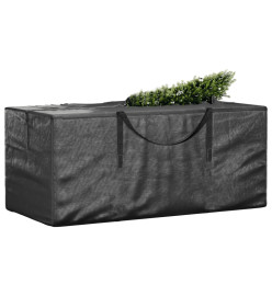 Sac de rangement pour sapin de Noël noir 150x75x75 cm PE