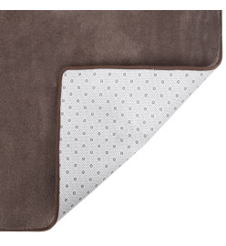 Tapis peluche Taupe 270x180 cm