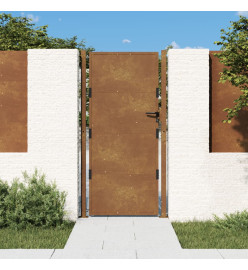 Portail de jardin 105x205 cm acier corten