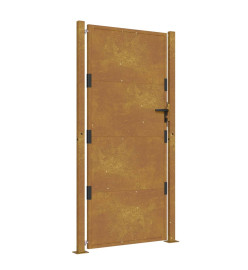 Portail de jardin 105x205 cm acier corten