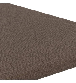 Panneaux muraux 12 pcs Marron 30x30 cm Tissu 0,54 m²