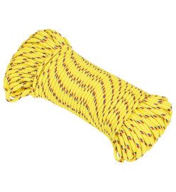 Corde de bateau Jaune 3 mm 25 m Polypropylène