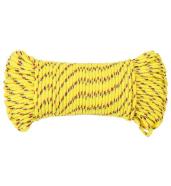 Corde de bateau Jaune 3 mm 25 m Polypropylène