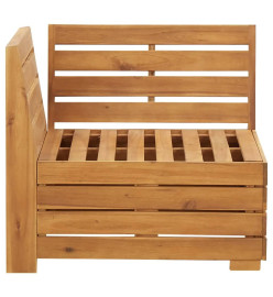 Salon de jardin 2 pcs avec coussins Bois d'acacia solide