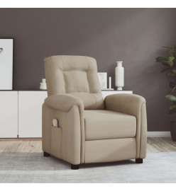 Fauteuil de massage Gris clair Tissu microfibre