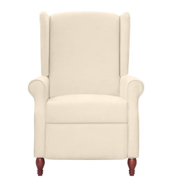 Fauteuil inclinable Crème Tissu