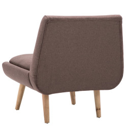 Fauteuil sans accoudoirs Marron Tissu