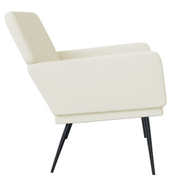 Banc Crème 108x79x79 cm Velours