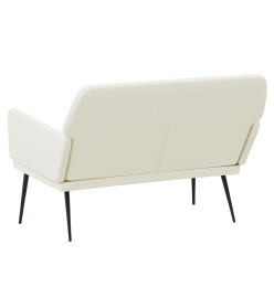 Banc Crème 108x79x79 cm Velours