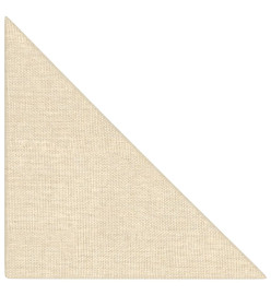 Panneaux muraux 12 pcs Crème 30x30 cm Tissu 0,54 m²