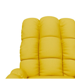 Fauteuil inclinable Jaune Tissu