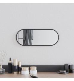 Miroir mural Noir 40x15 cm Ovale