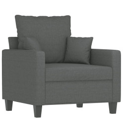 Fauteuil Gris foncé 60 cm Tissu