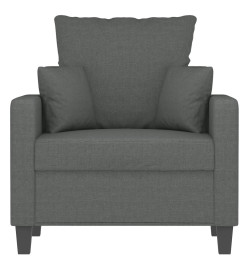 Fauteuil Gris foncé 60 cm Tissu