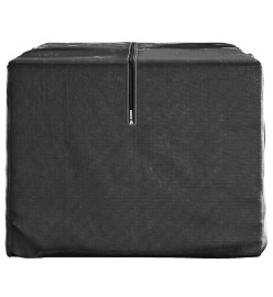 Sacs de rangement pour coussins de jardin 2 pcs noir