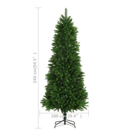 Arbre de Noël artificiel pré-éclairé 240 cm vert