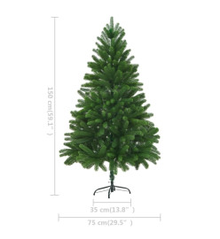 Arbre de Noël artificiel pré-éclairé 150 cm vert