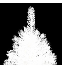 Arbre de Noël artificiel pré-éclairé blanc 150 cm