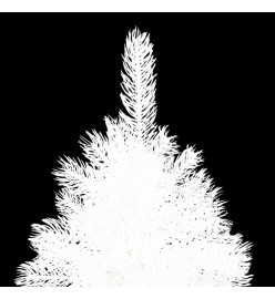 Arbre de Noël artificiel pré-éclairé blanc 180 cm