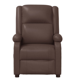 Fauteuil de massage électrique Marron Similicuir