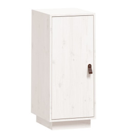 Buffet Blanc 34x40x75 cm Bois massif de pin
