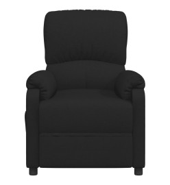 Fauteuil inclinable électrique Noir Tissu