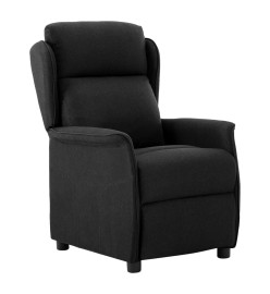 Fauteuil inclinable électrique Noir Tissu