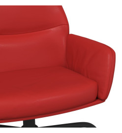 Chaise de relaxation Rouge bordeaux Similicuir