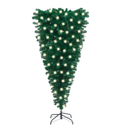 Arbre de Noël artificiel renversé pré-éclairé vert 120 cm