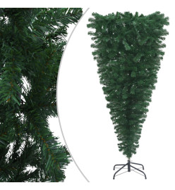 Arbre de Noël artificiel renversé pré-éclairé vert 120 cm