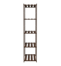 Support de rangement à 5 niveaux marron 80x38x170 cm bois pin