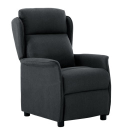 Fauteuil inclinable électrique Gris foncé Tissu