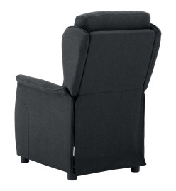 Fauteuil inclinable électrique Gris foncé Tissu