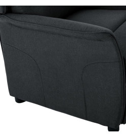 Fauteuil inclinable électrique Gris foncé Tissu