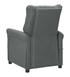 Fauteuil inclinable électrique Gris foncé Tissu