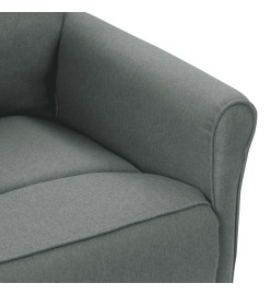 Fauteuil inclinable électrique Gris foncé Tissu