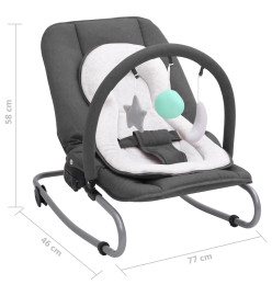 Transat pour bébé Anthracite Acier