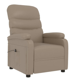 Fauteuil inclinable électrique Cappuccino Similicuir