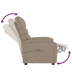 Fauteuil inclinable électrique Cappuccino Similicuir