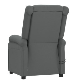 Fauteuil électrique de massage Gris foncé Tissu