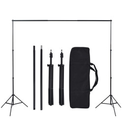 Kit de studio photo avec boîte à lumière et toiles de fond